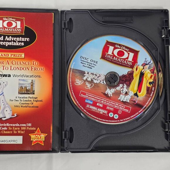 101 Dalmatians (Platinum Edition 2-Disc) [DVD] Disney - Picture 2 of 4